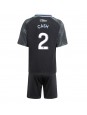 Billige Aston Villa Matty Cash #2 Bortedraktsett Barn 2025-26 Kortermet (+ Korte bukser)